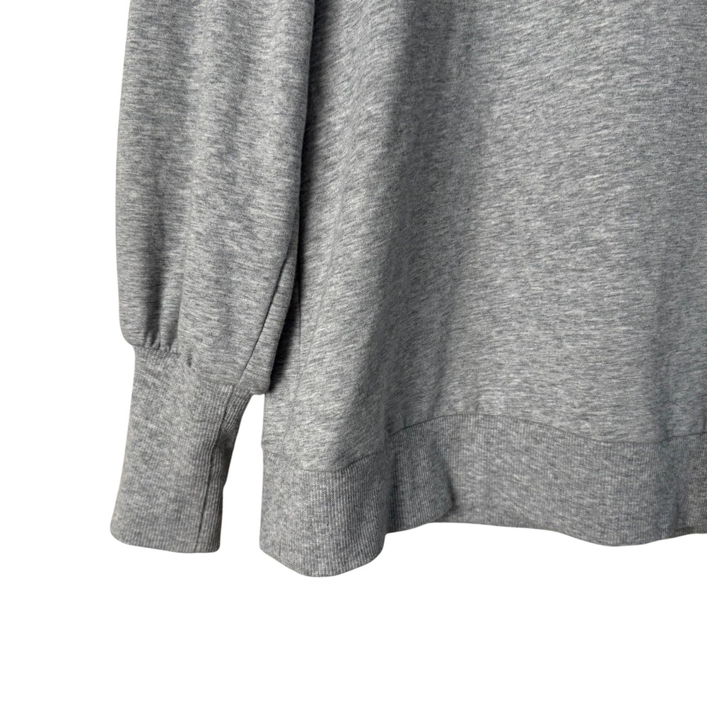 Michael‎ Kors Gray Puff Sleeve Lightweight Sweatshirt Pullover Top Size S - Picture 6 of 9